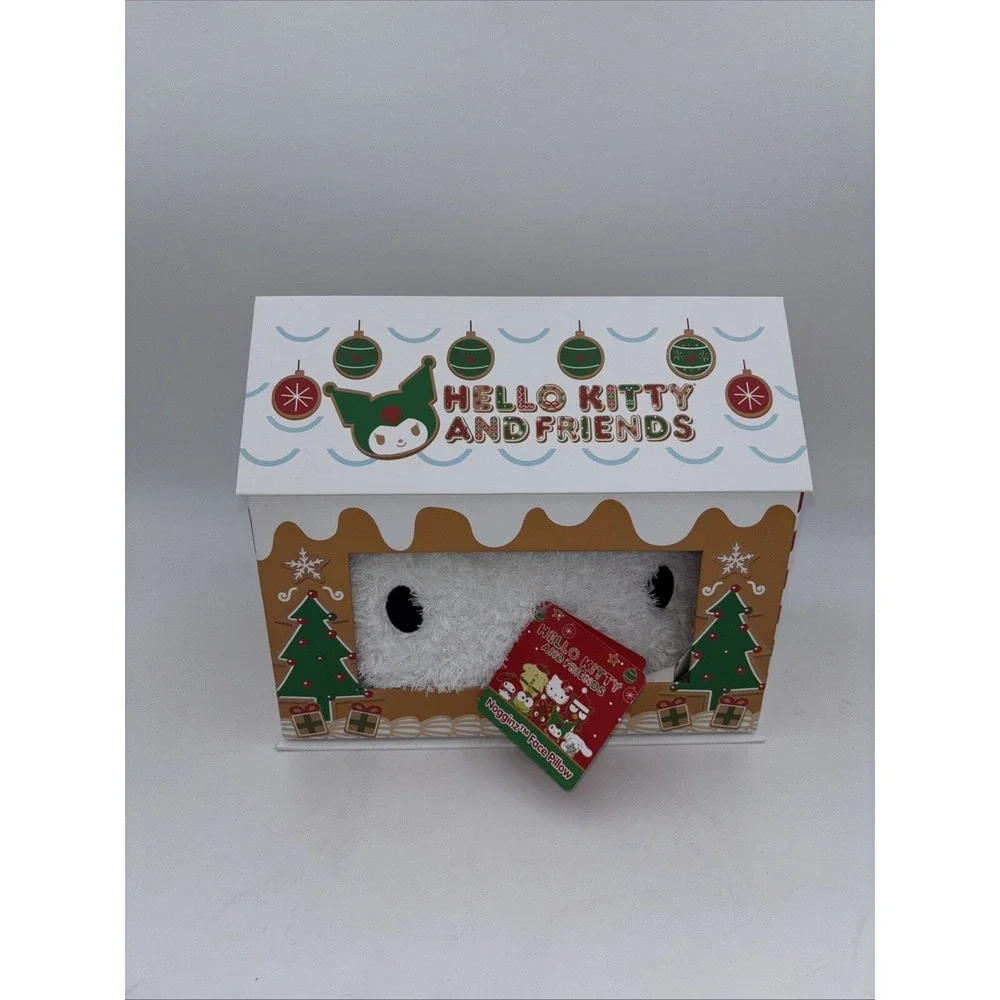 Sanrio Hello Kitty Gingerbread House  Nogginz Face Pillow 8